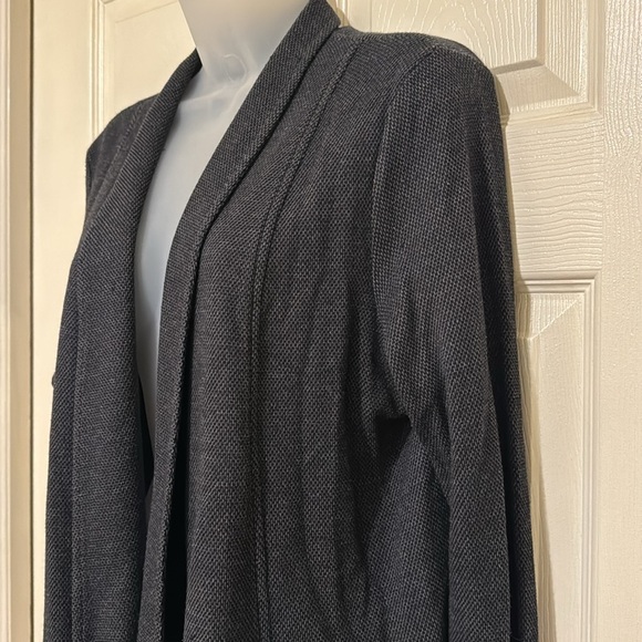 Eileen Fisher Soft Knit Open Front Blazer Jacket Size L - Picture 4 of 10